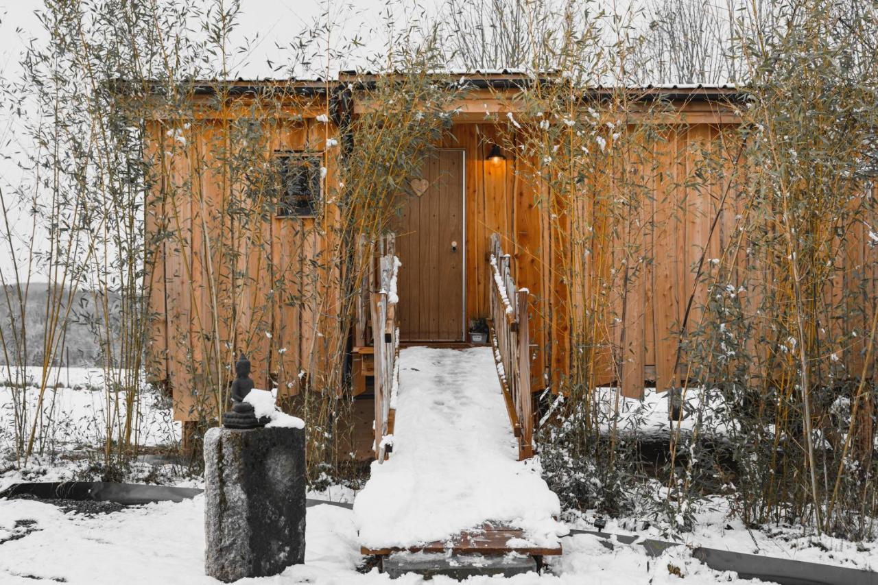 La Cabane Ofuro Villa Celles  Eksteriør billede