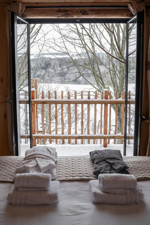 La Cabane Ofuro Villa Celles  Eksteriør billede
