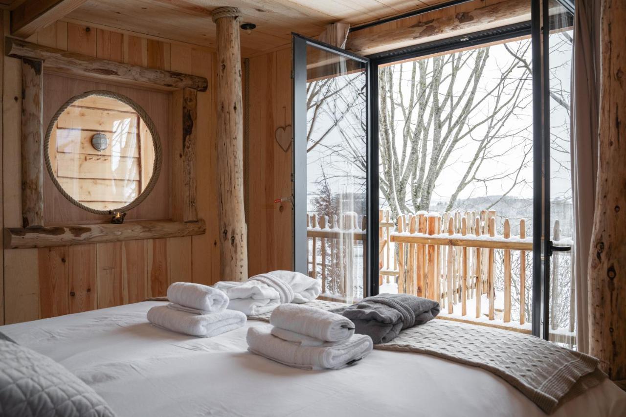 La Cabane Ofuro Villa Celles  Eksteriør billede