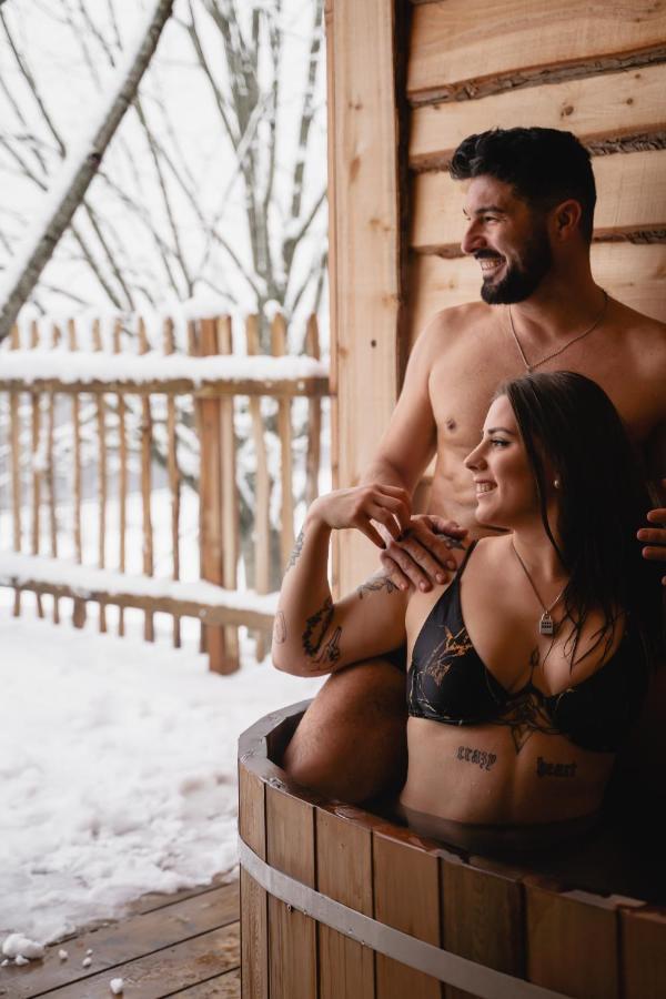 La Cabane Ofuro Villa Celles  Eksteriør billede